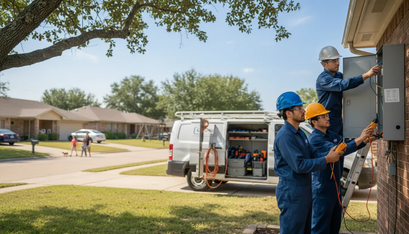 Certified electrician providing emergency electrical services in Garland, KS